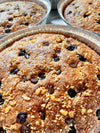 Banana Chunk Blueberry Protein Cake